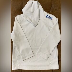 GAP Kids White Hoodie with Blue Logo